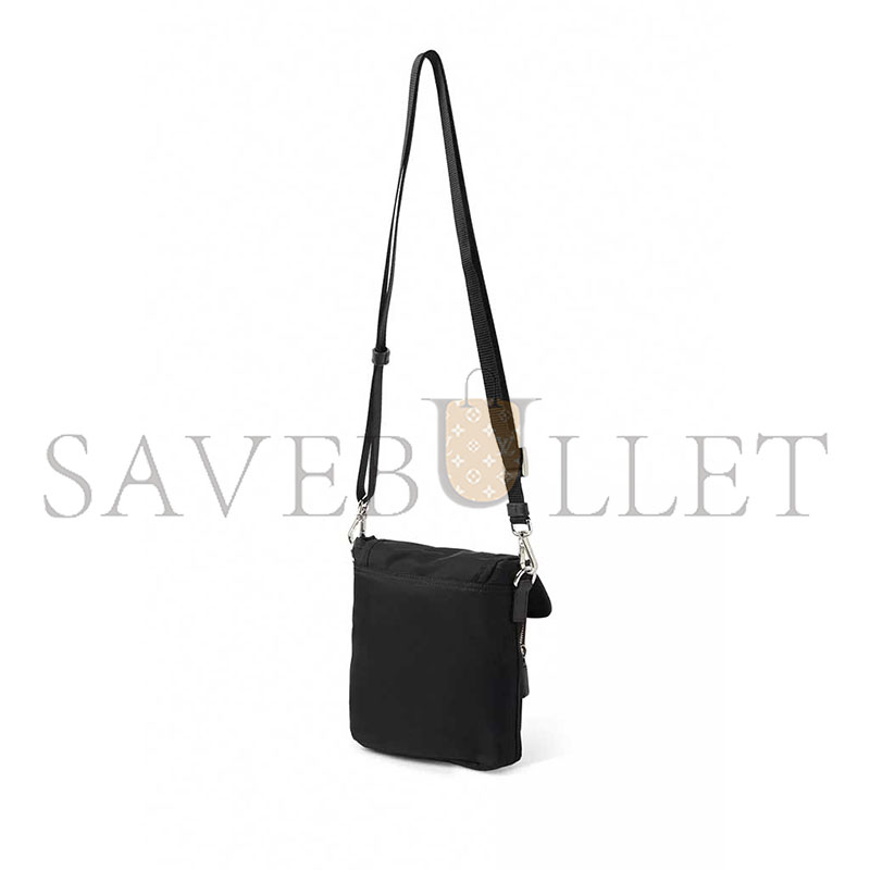 PRADA RE-NYLON AND SAFFIANO LEATHER SMARTPHONE CROSSBODY BAG 2ZT086 (18*14*5cm)
